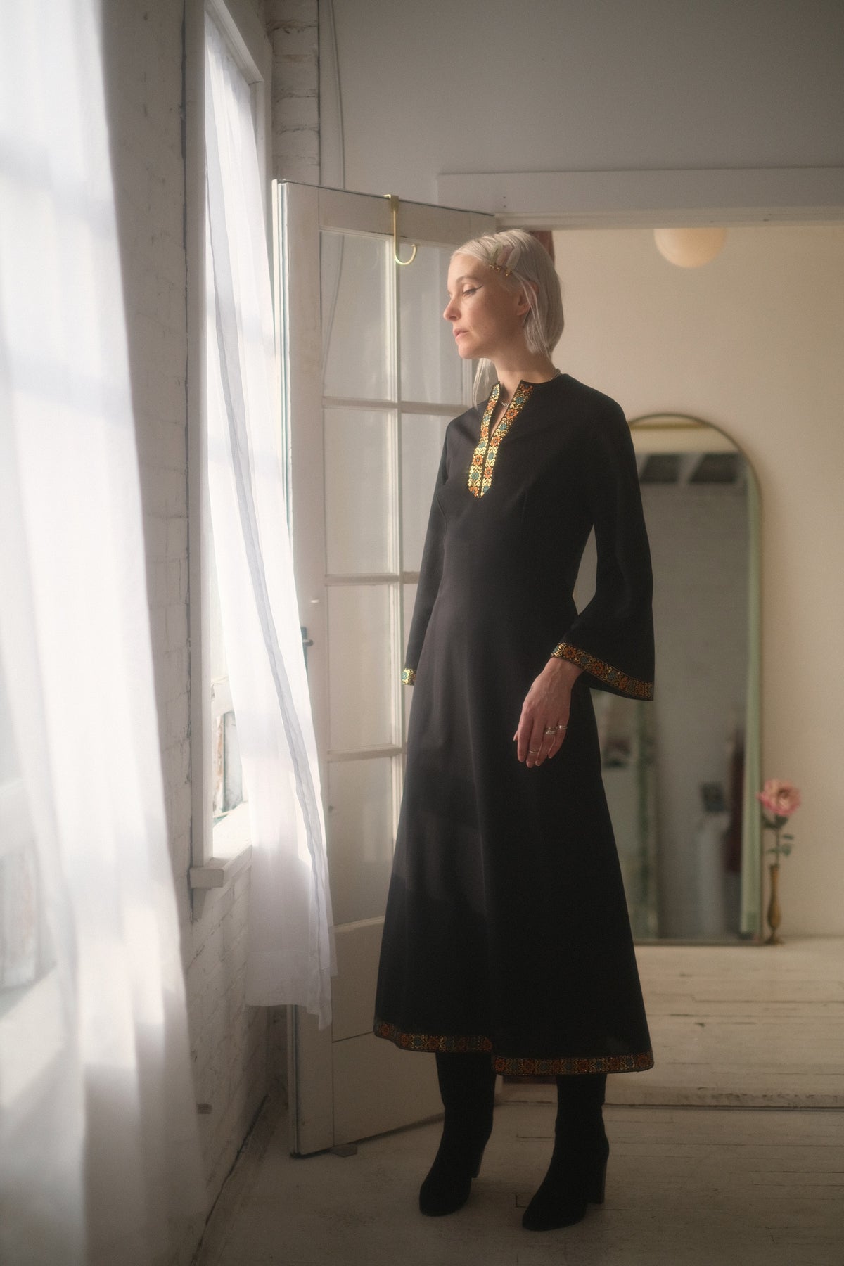 1960s Gold Noir Gown