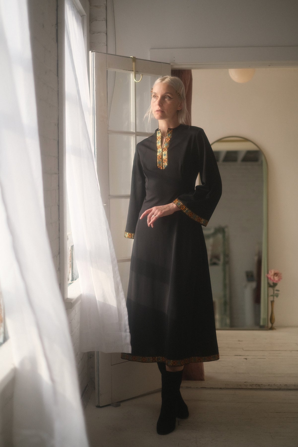 1960s Gold Noir Gown