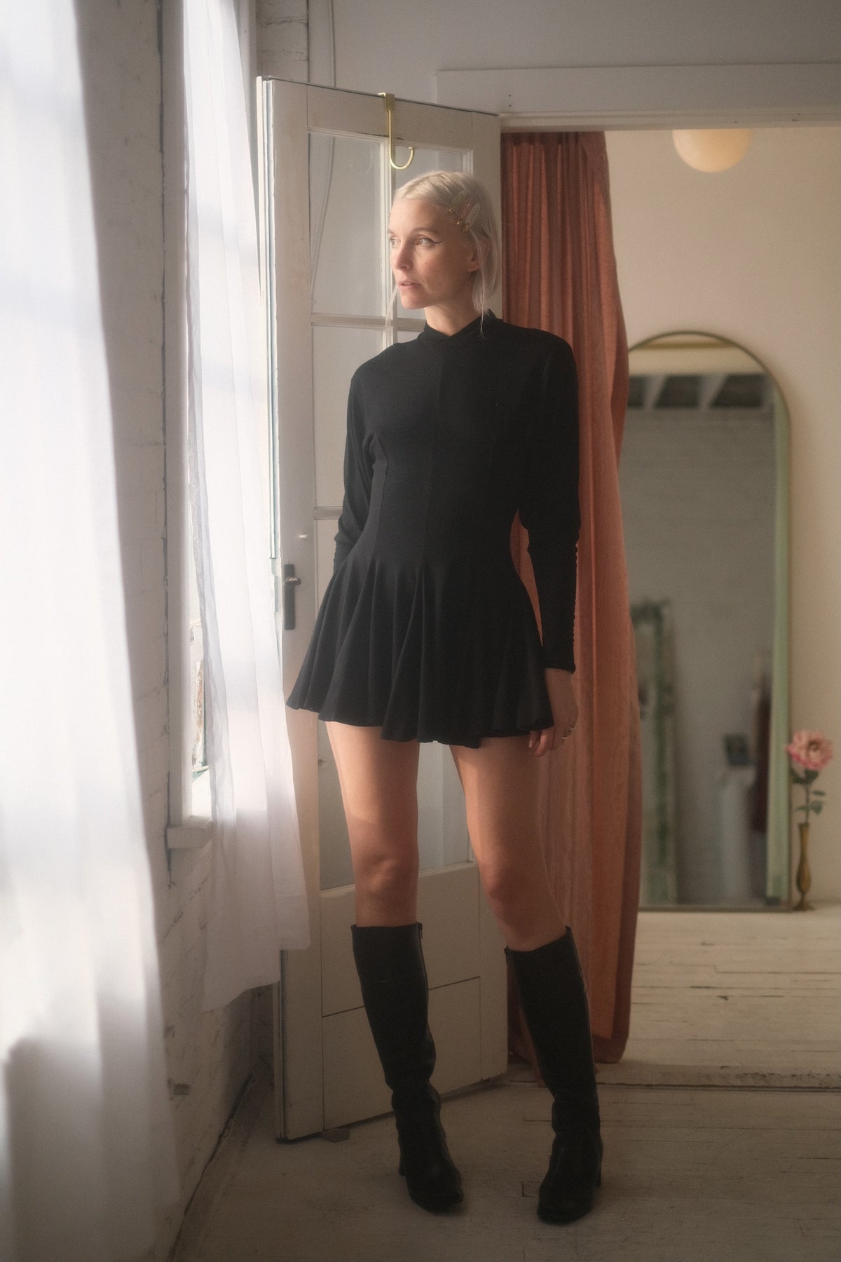 1980s Micro Mini Sweater Dress