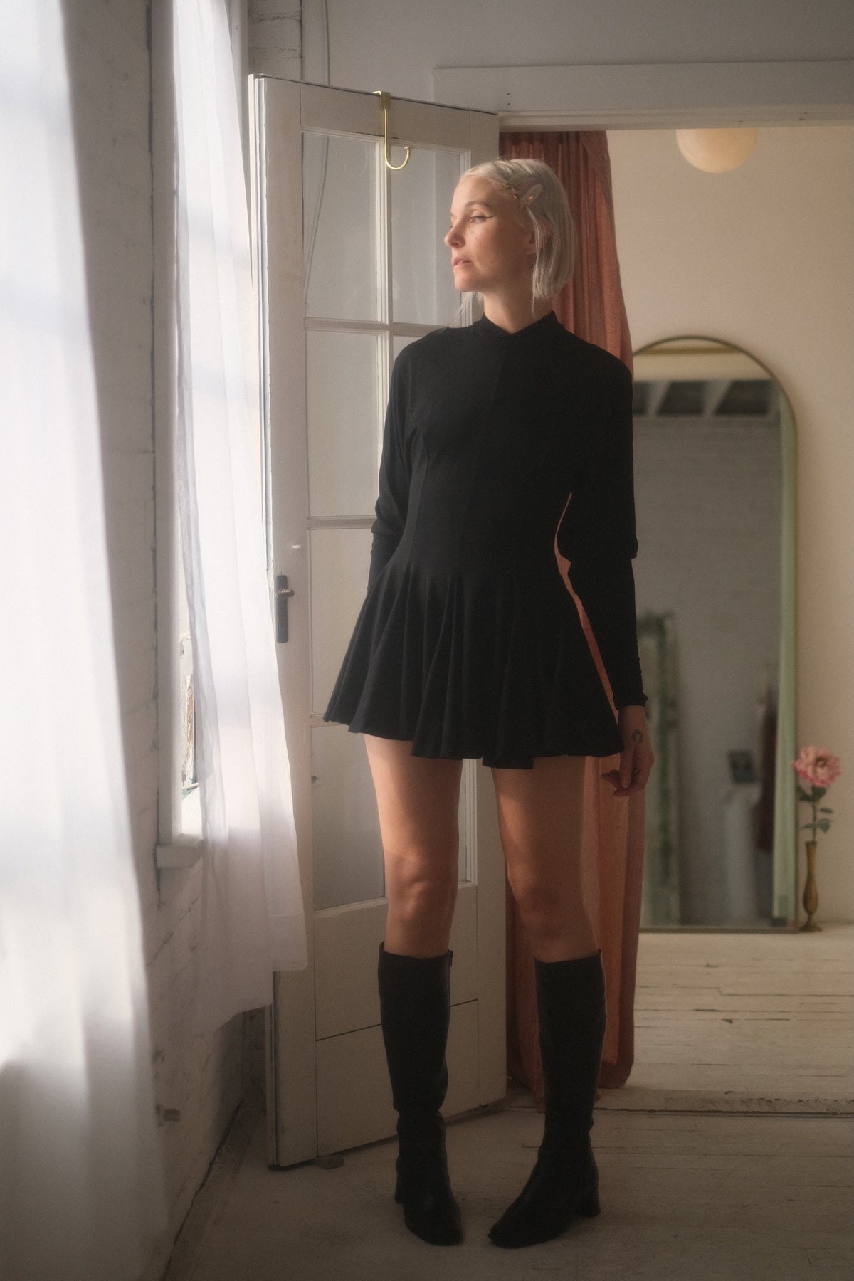 1980s Micro Mini Sweater Dress