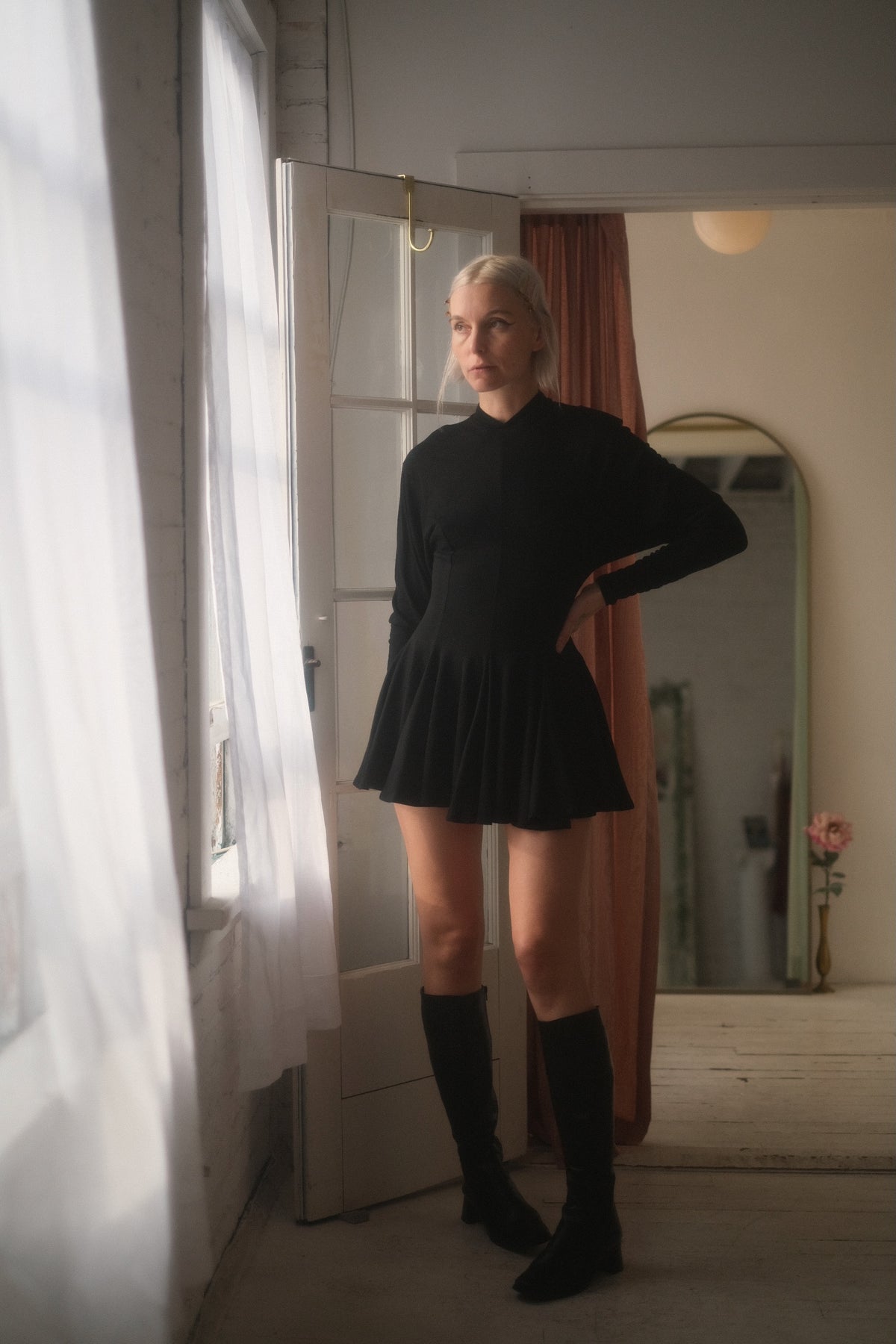 1980s Micro Mini Sweater Dress