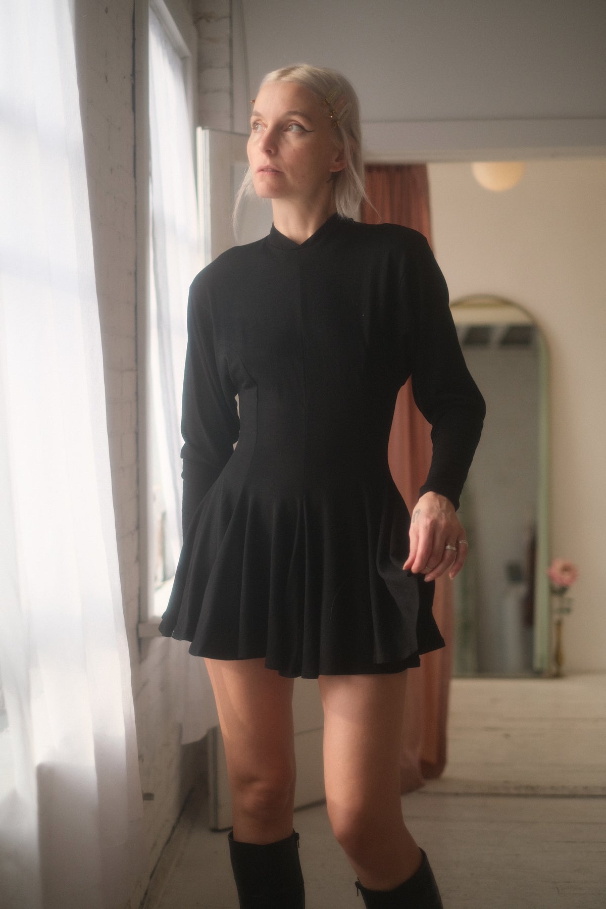 1980s Micro Mini Sweater Dress