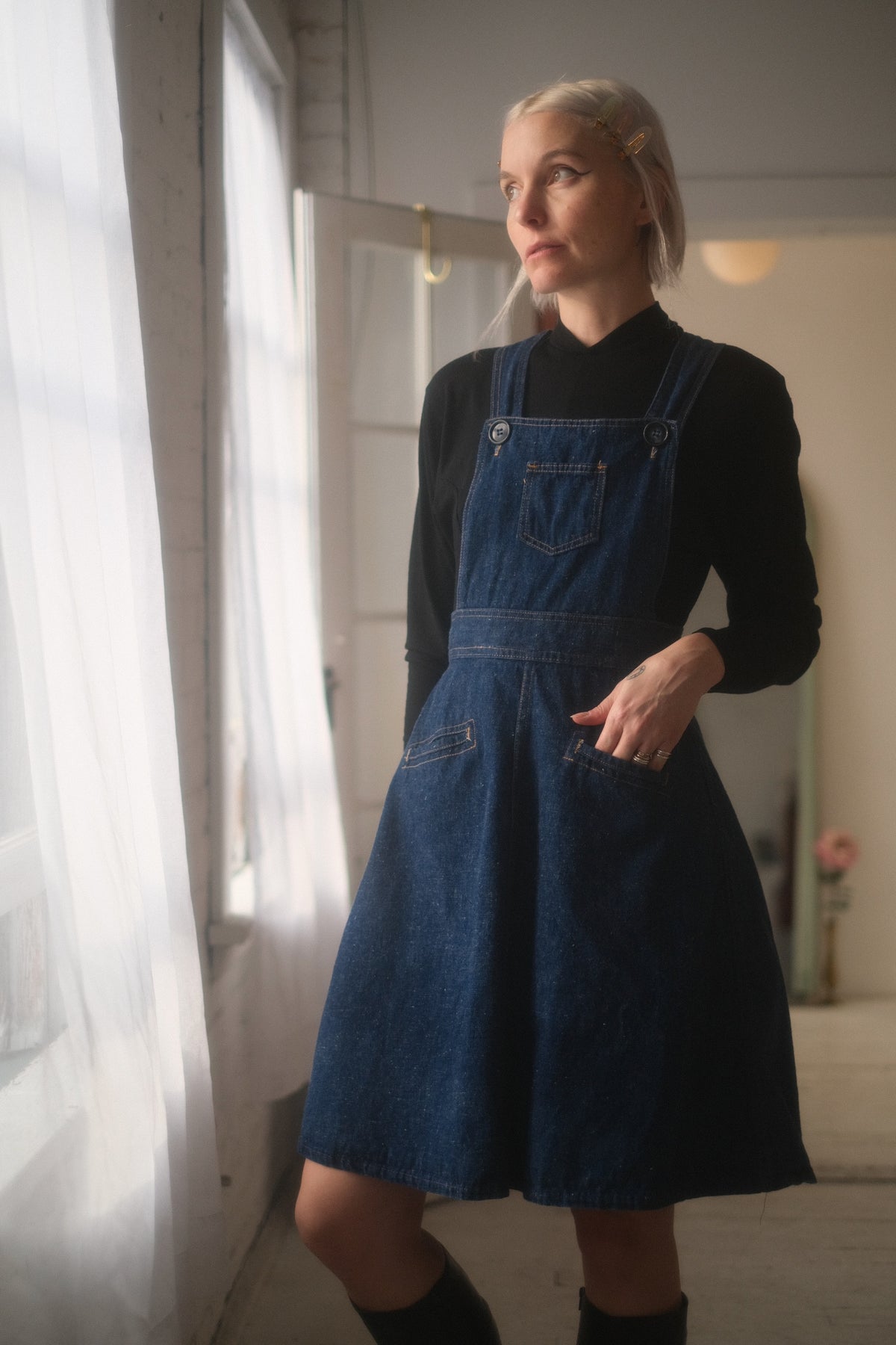 1970s Denim Pinafore