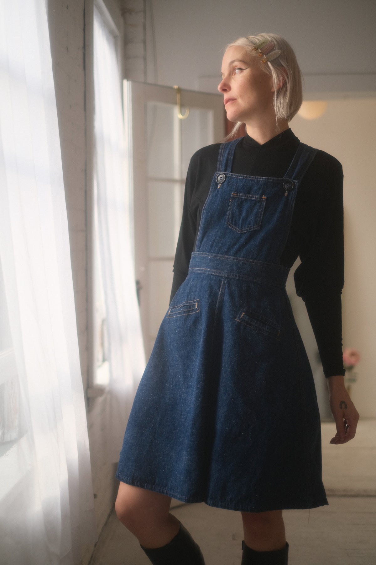 1970s Denim Pinafore
