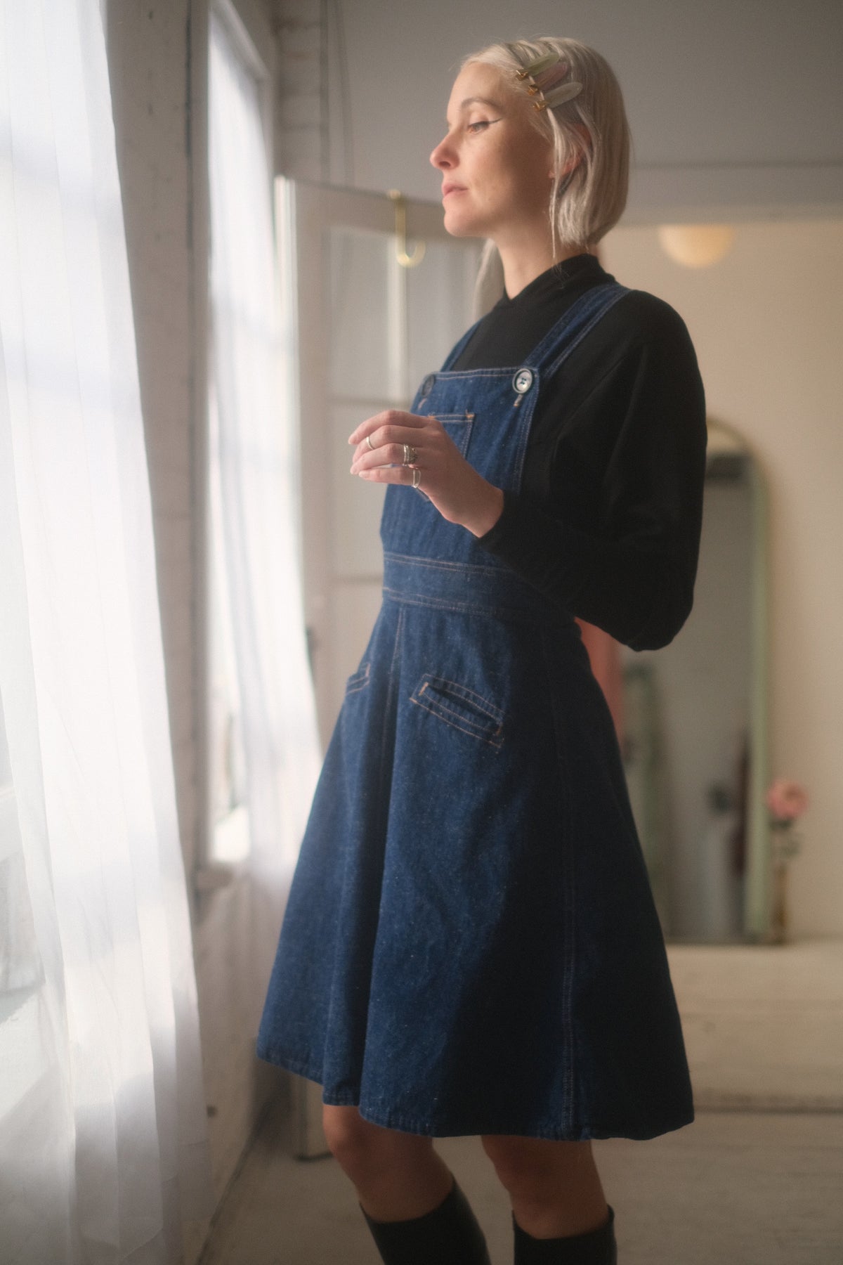 1970s Denim Pinafore