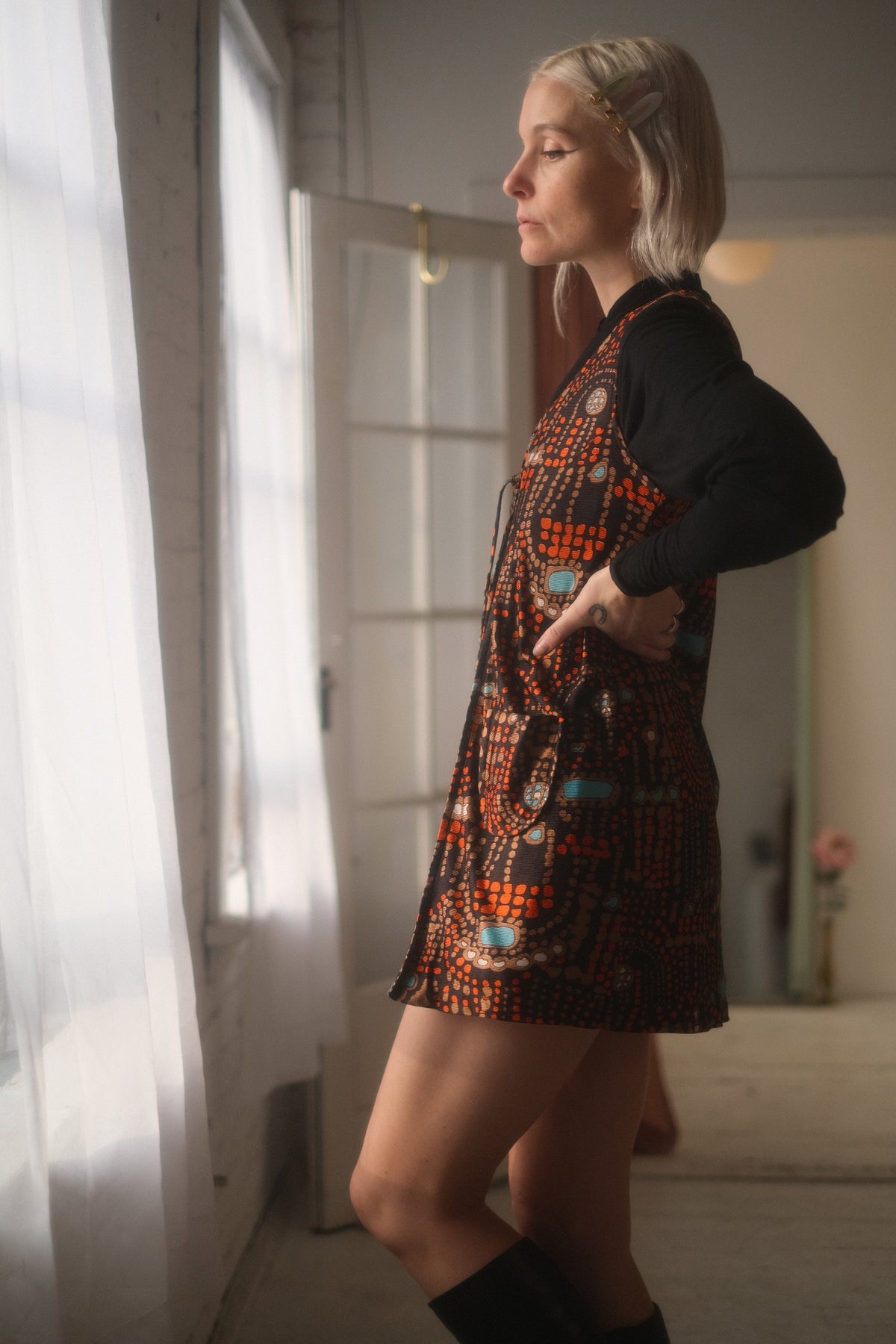 1960s Lace Up Vest