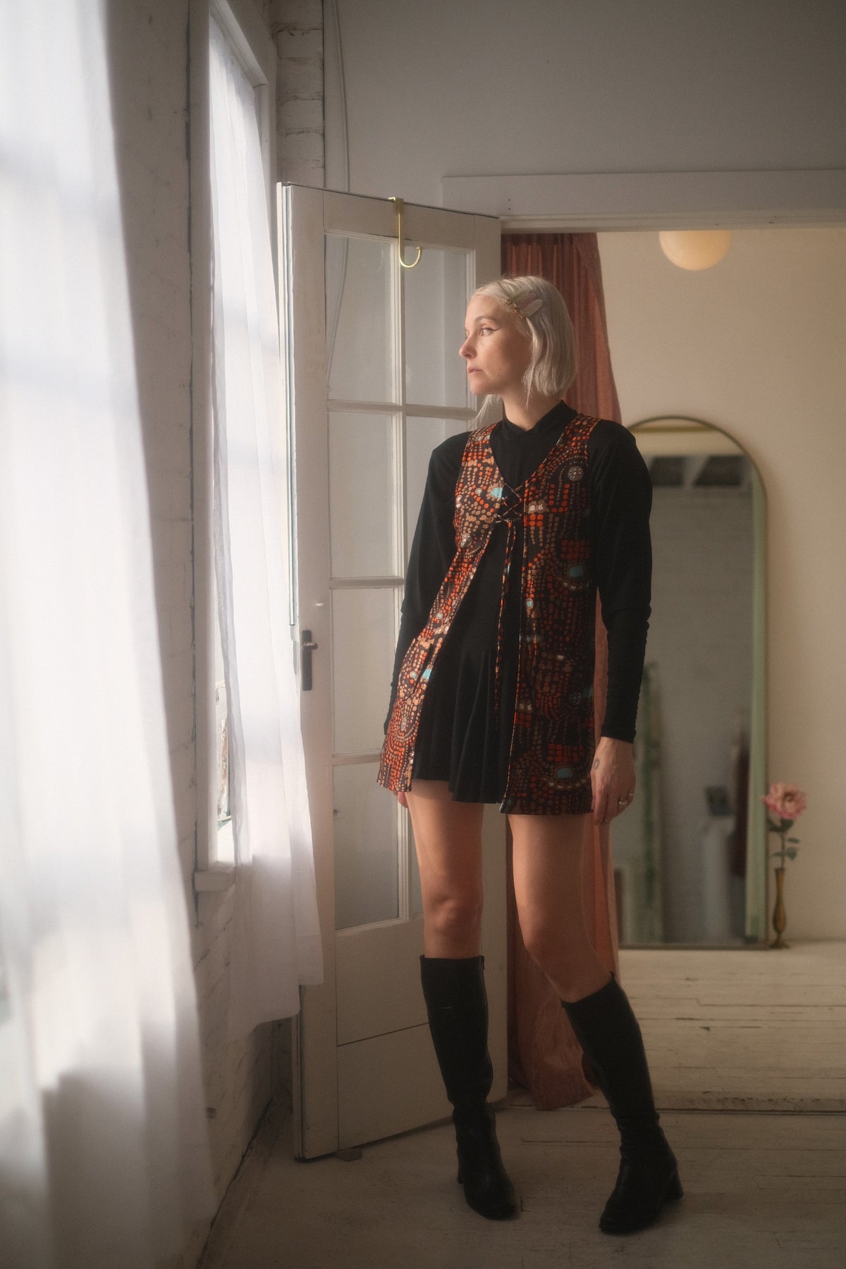 1960s Lace Up Vest