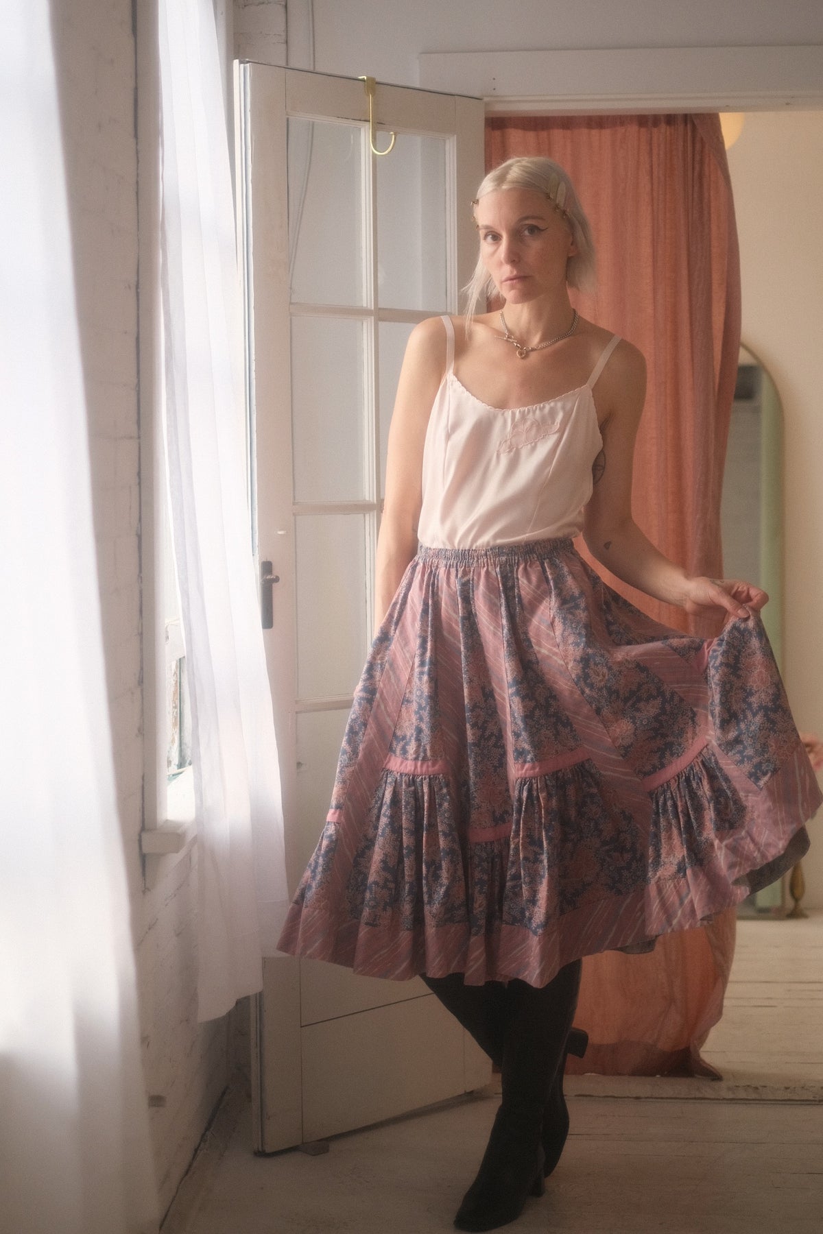 1970s Quilt Flora Skirt