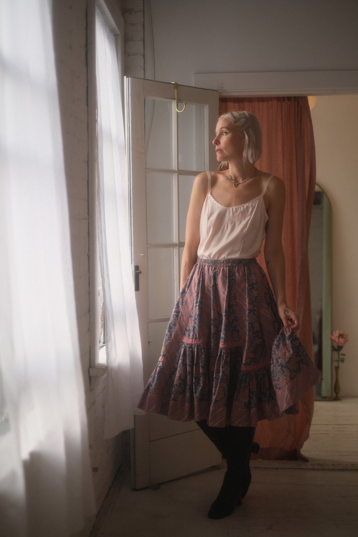 1970s Quilt Flora Skirt