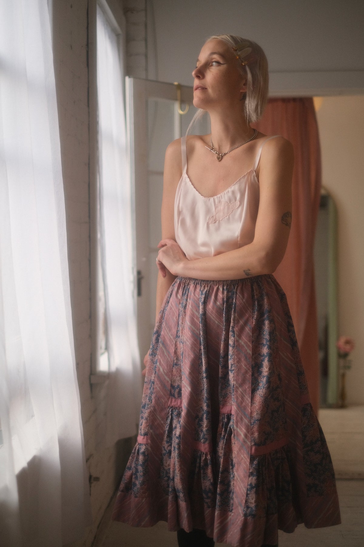 1970s Quilt Flora Skirt