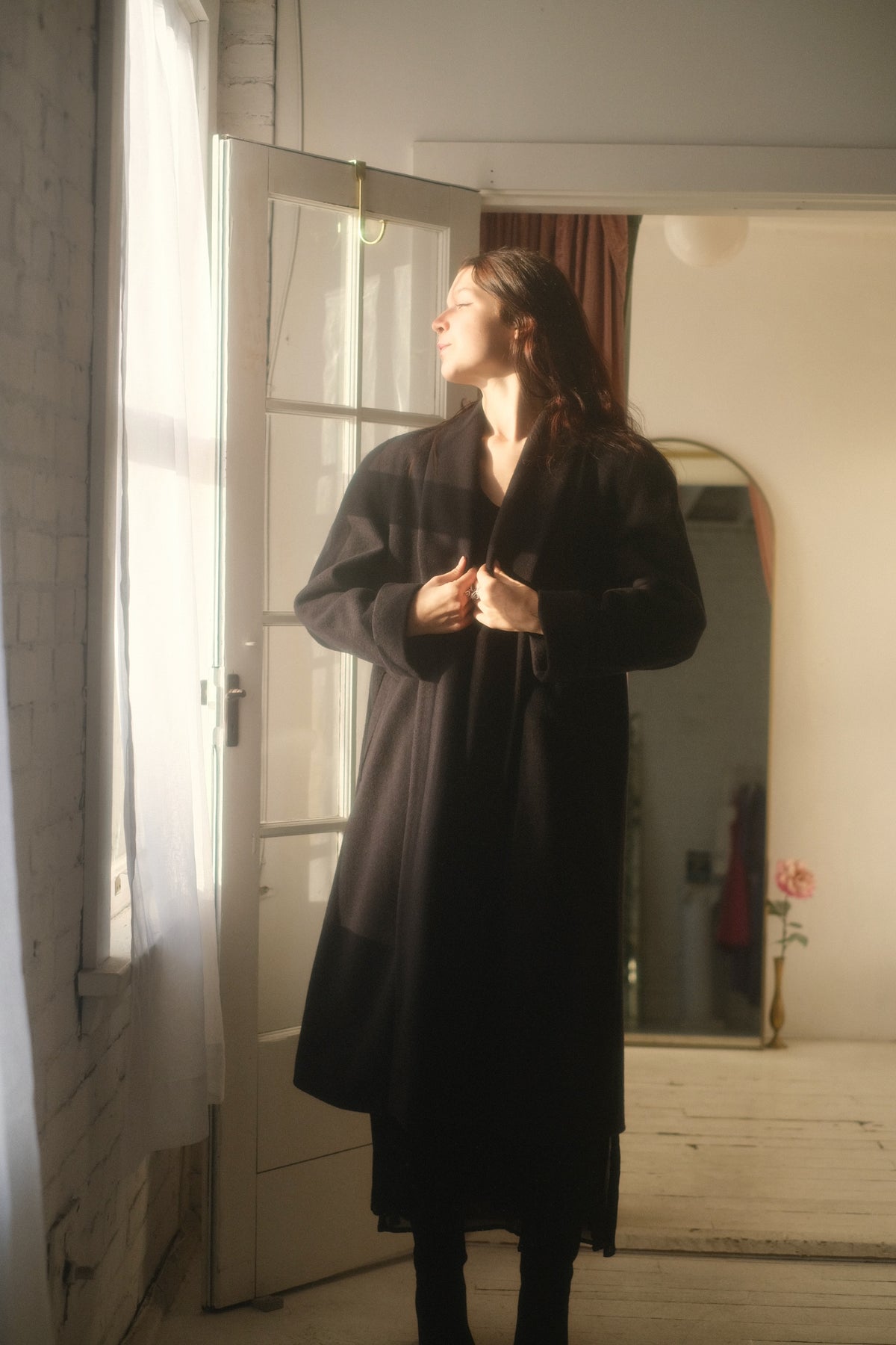 1980s Wool Lapel Overcoat