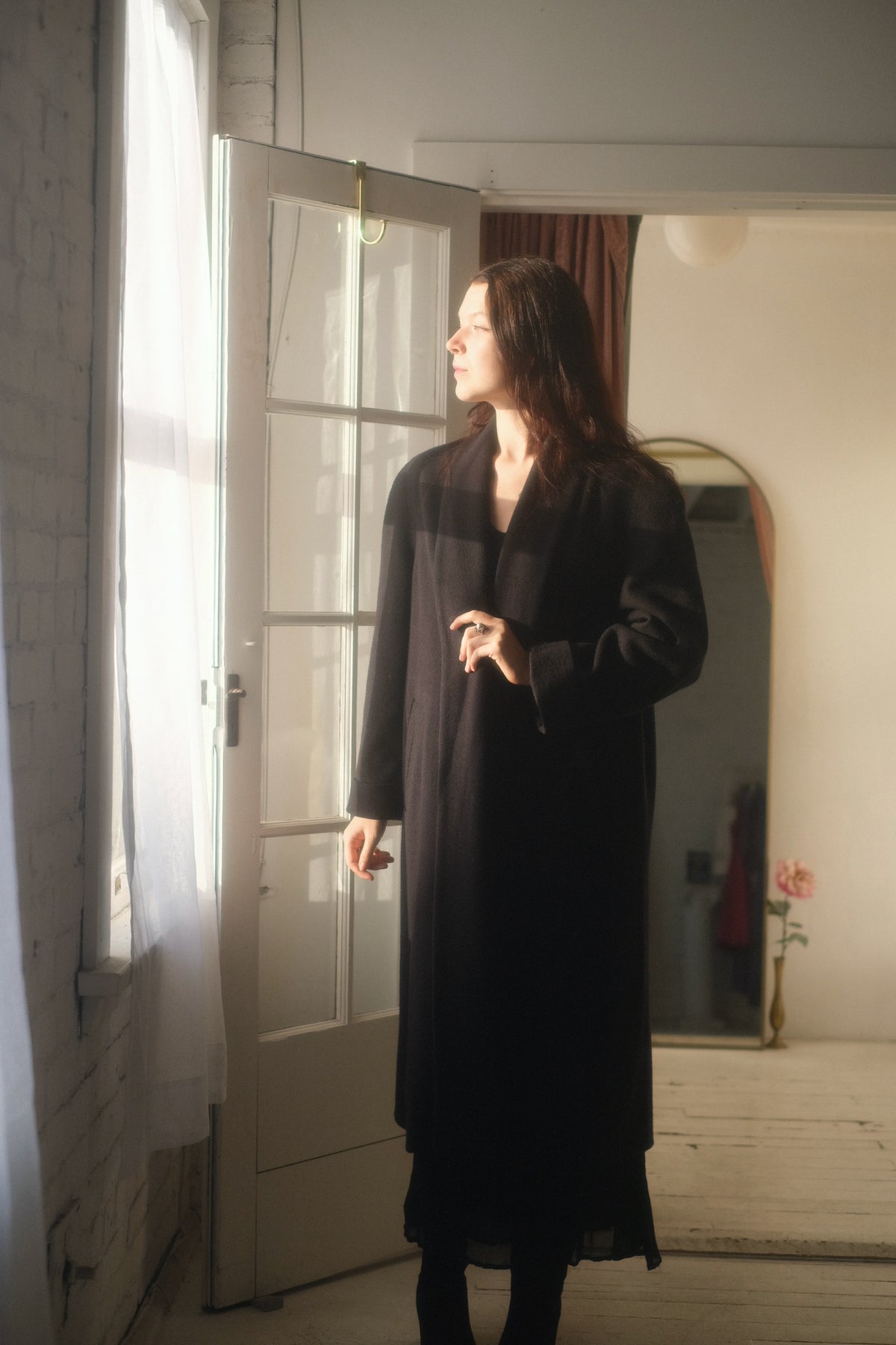 1980s Wool Lapel Overcoat