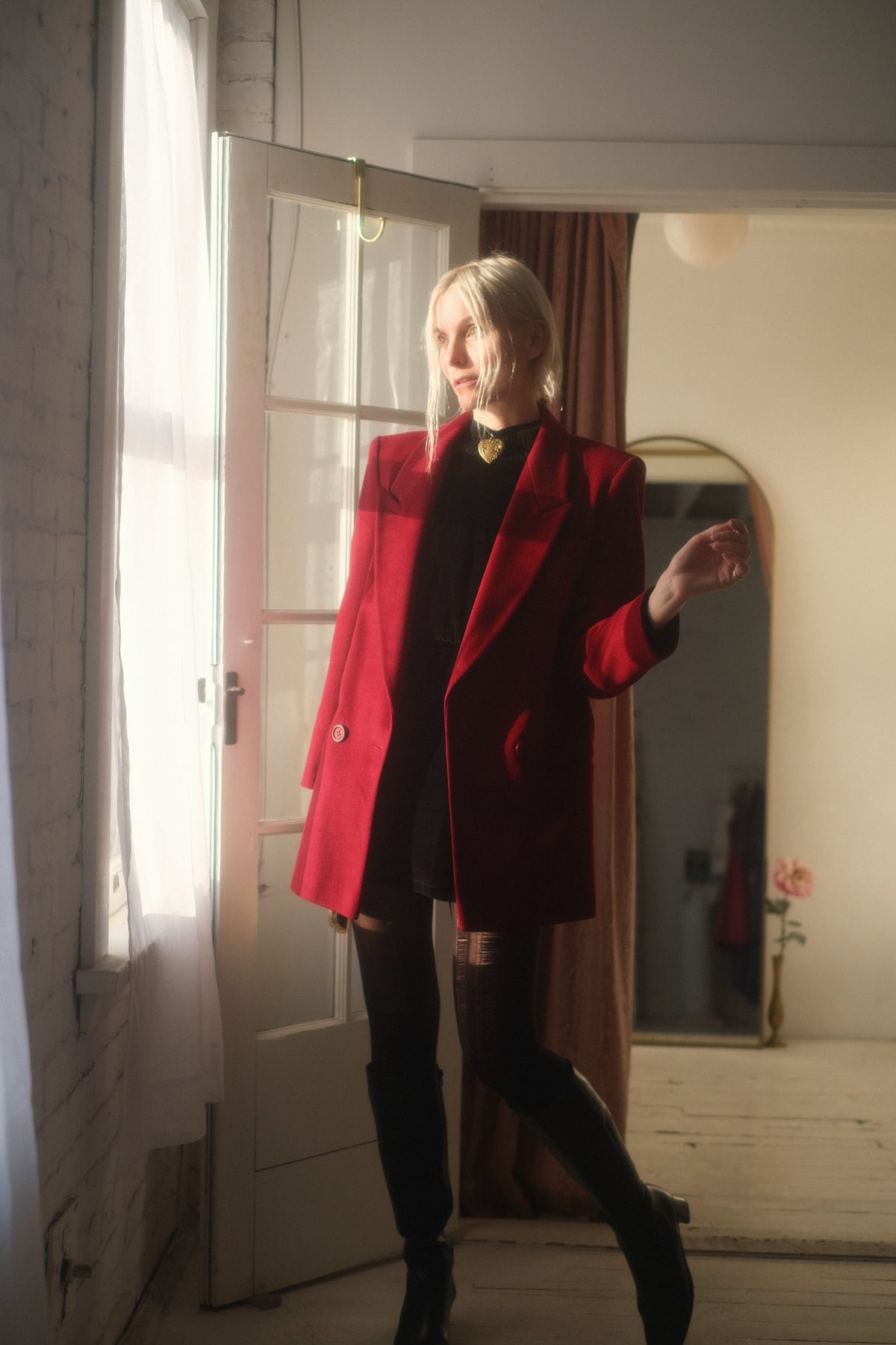 1980s Cerise Wool Blazer
