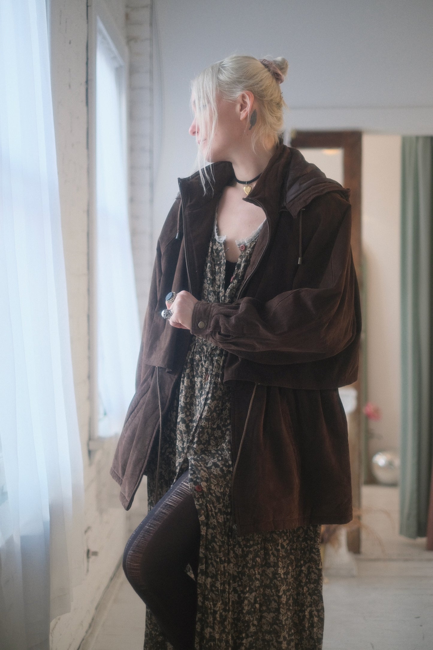 2000s Suede Windbreaker