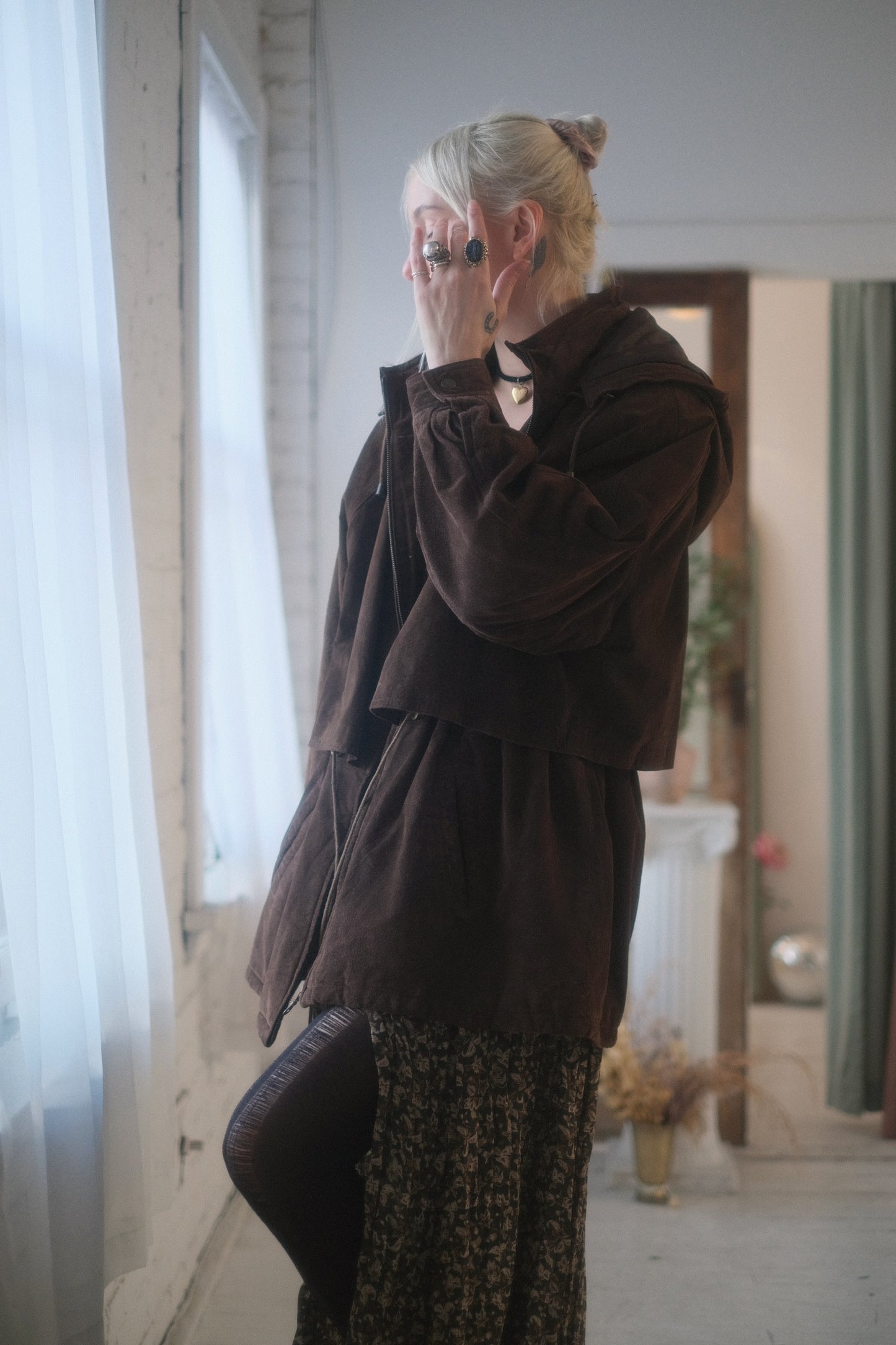 2000s Suede Windbreaker