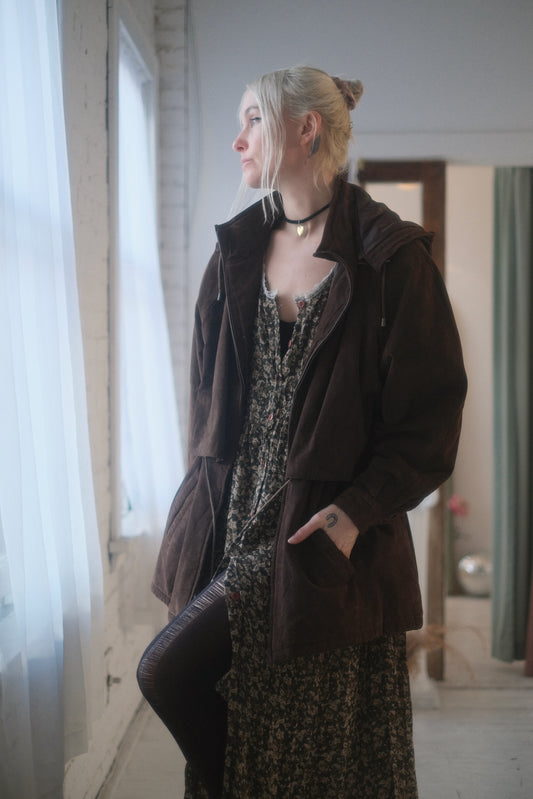 2000s Suede Windbreaker