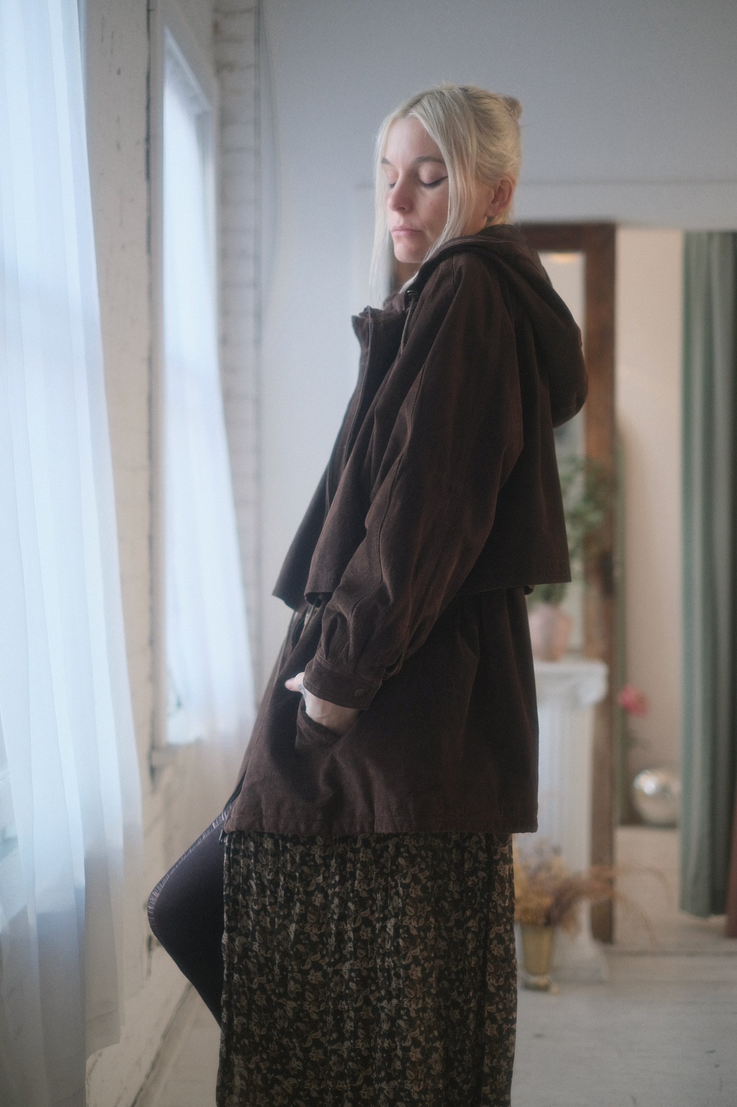 2000s Suede Windbreaker