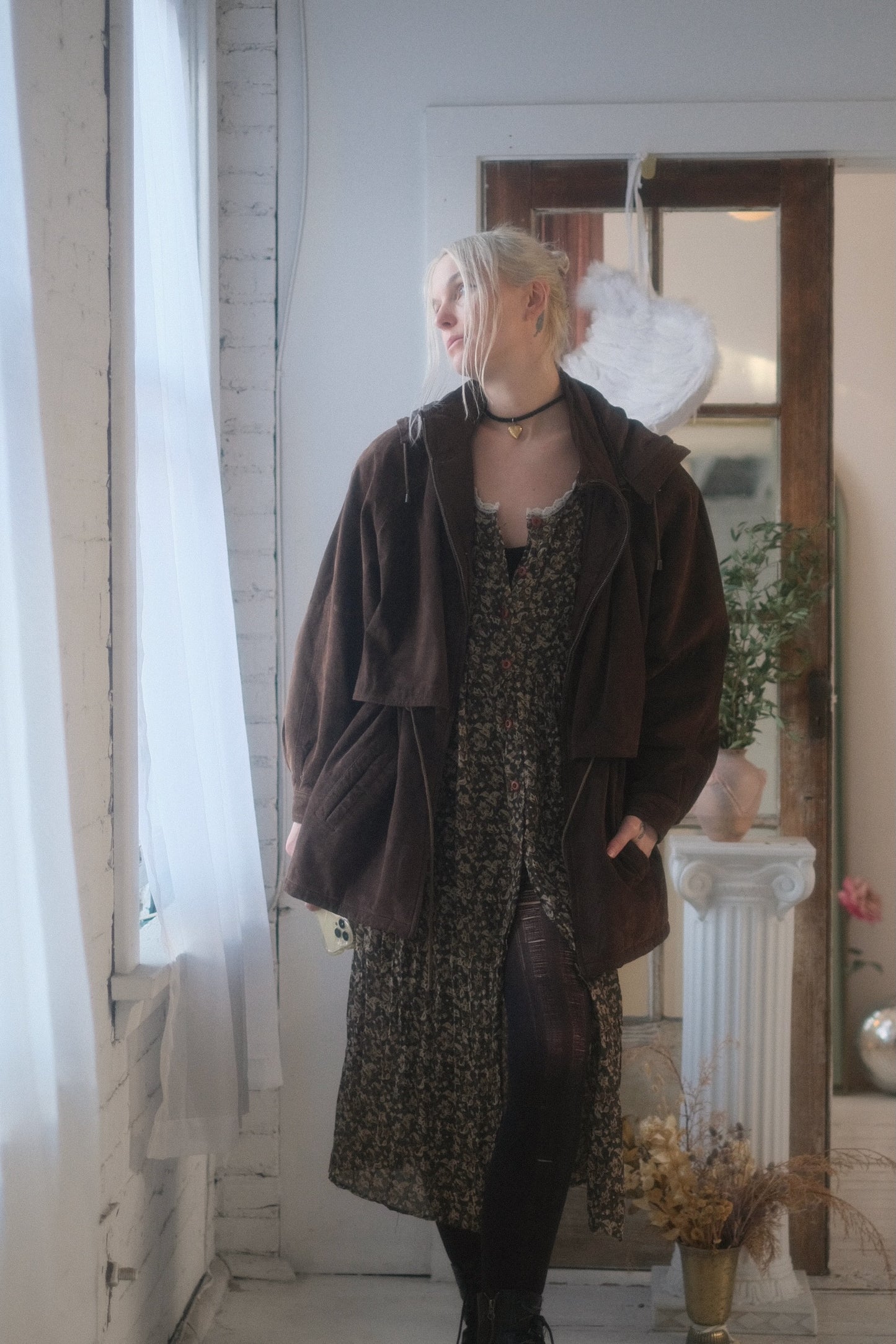 2000s Suede Windbreaker