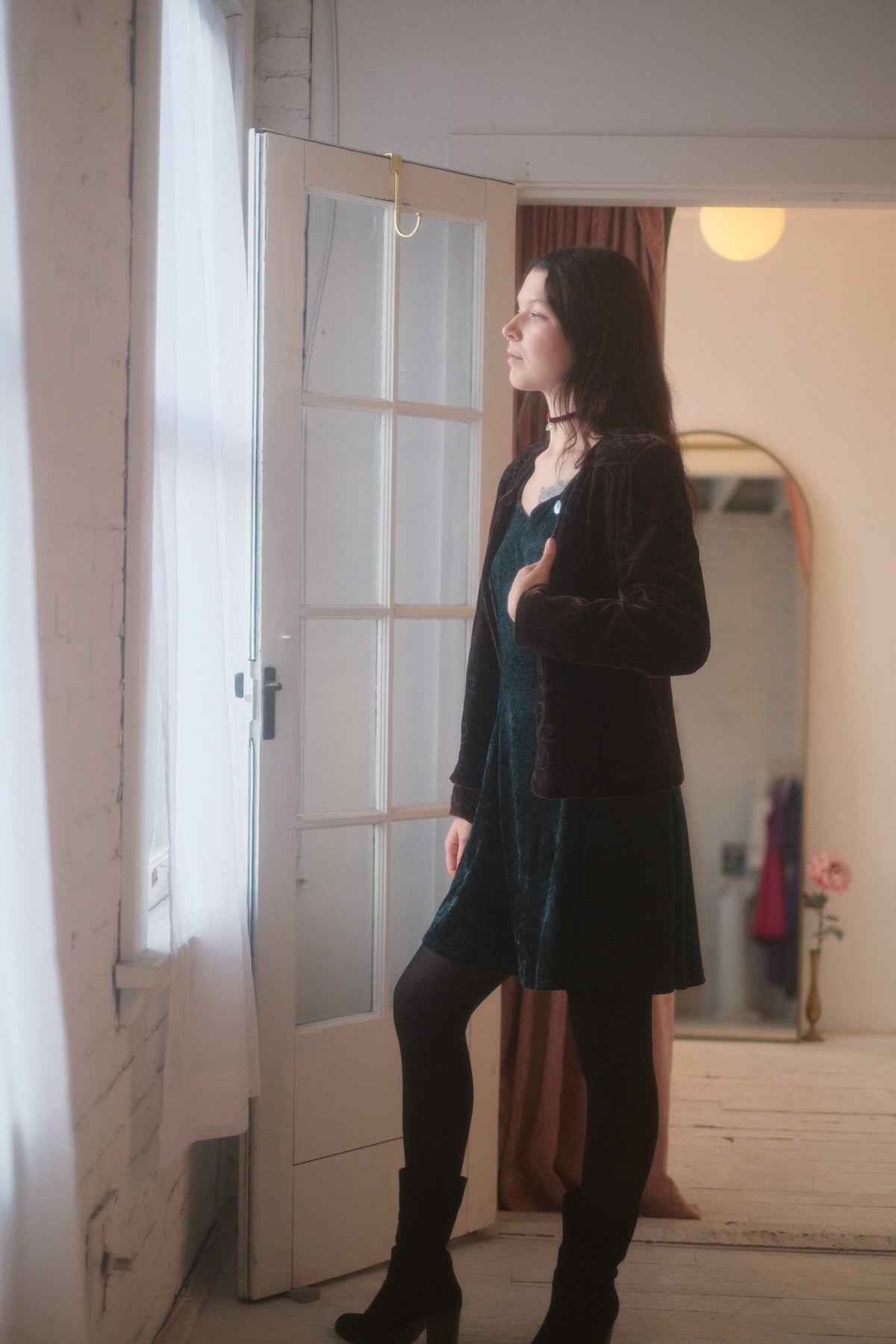 2000s Velvet Embroider Jacket