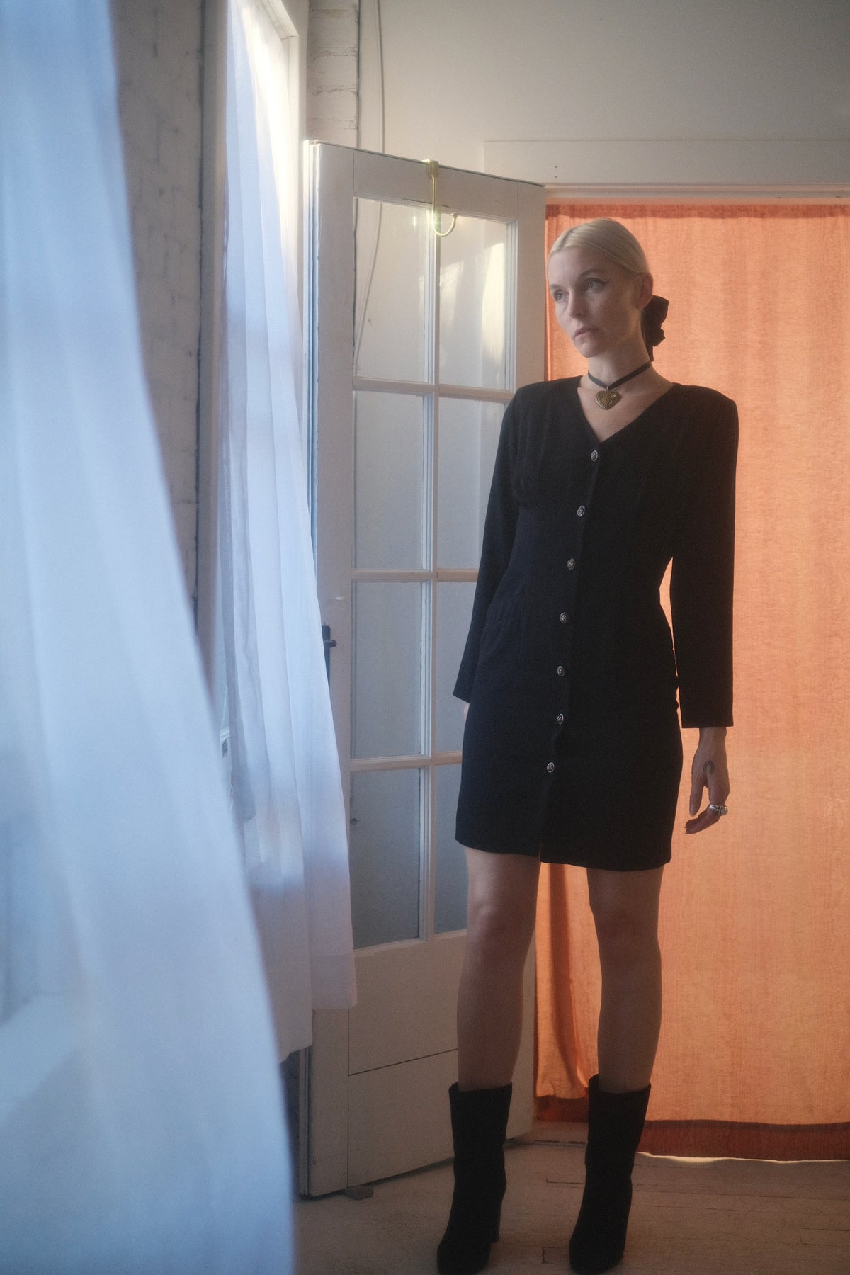 1980s Button Up Dress