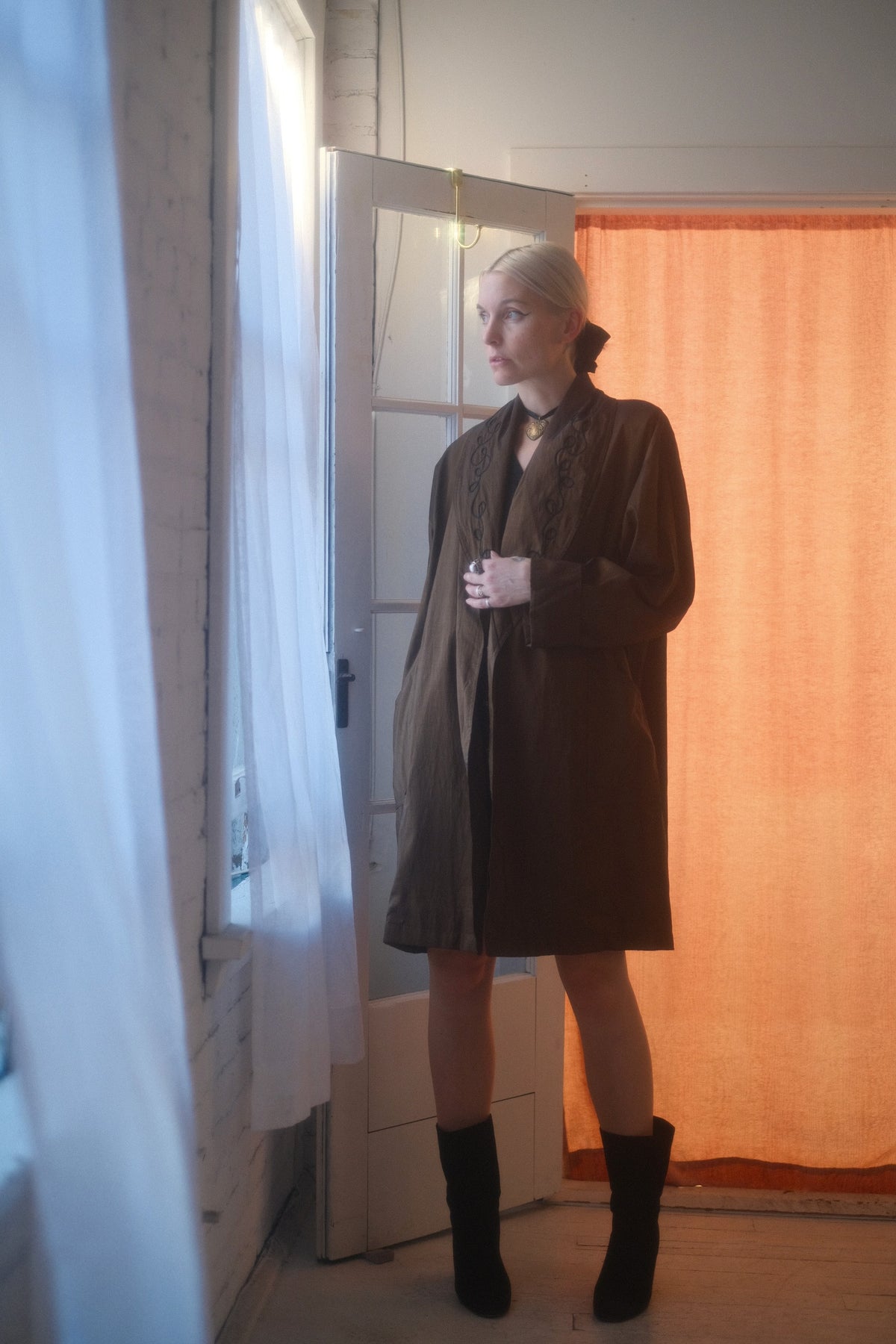 1980s Iridescent Bronze Jacket