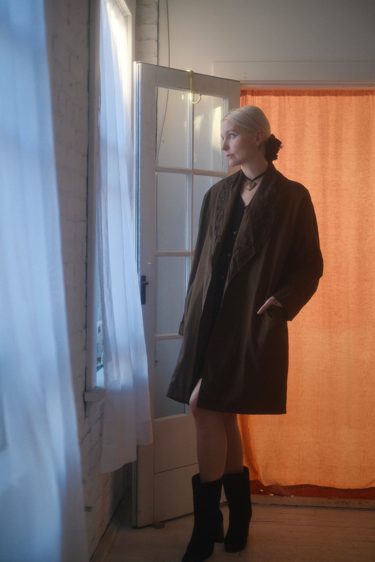 1980s Iridescent Bronze Jacket