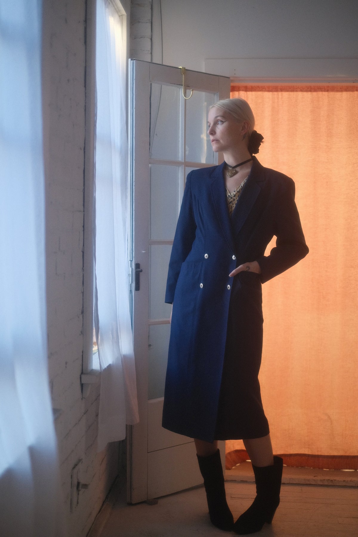1980s Navy Suit Coat
