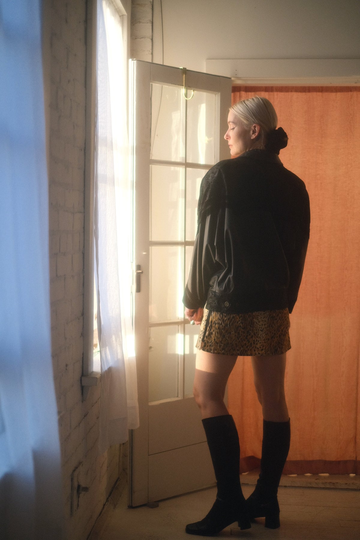 1980s Floral Leather Jacket