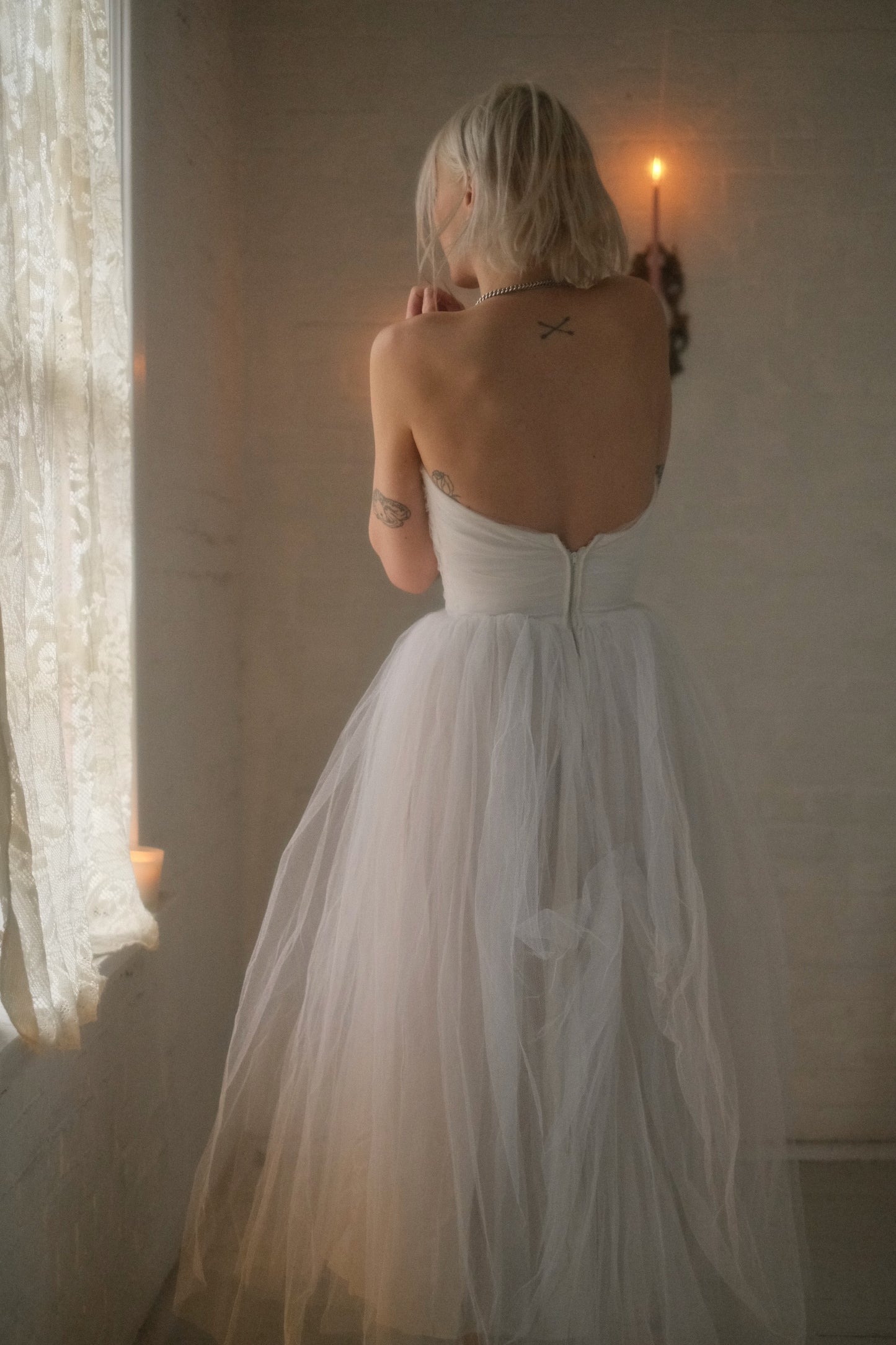 1950s Ivory Ballerina Gown
