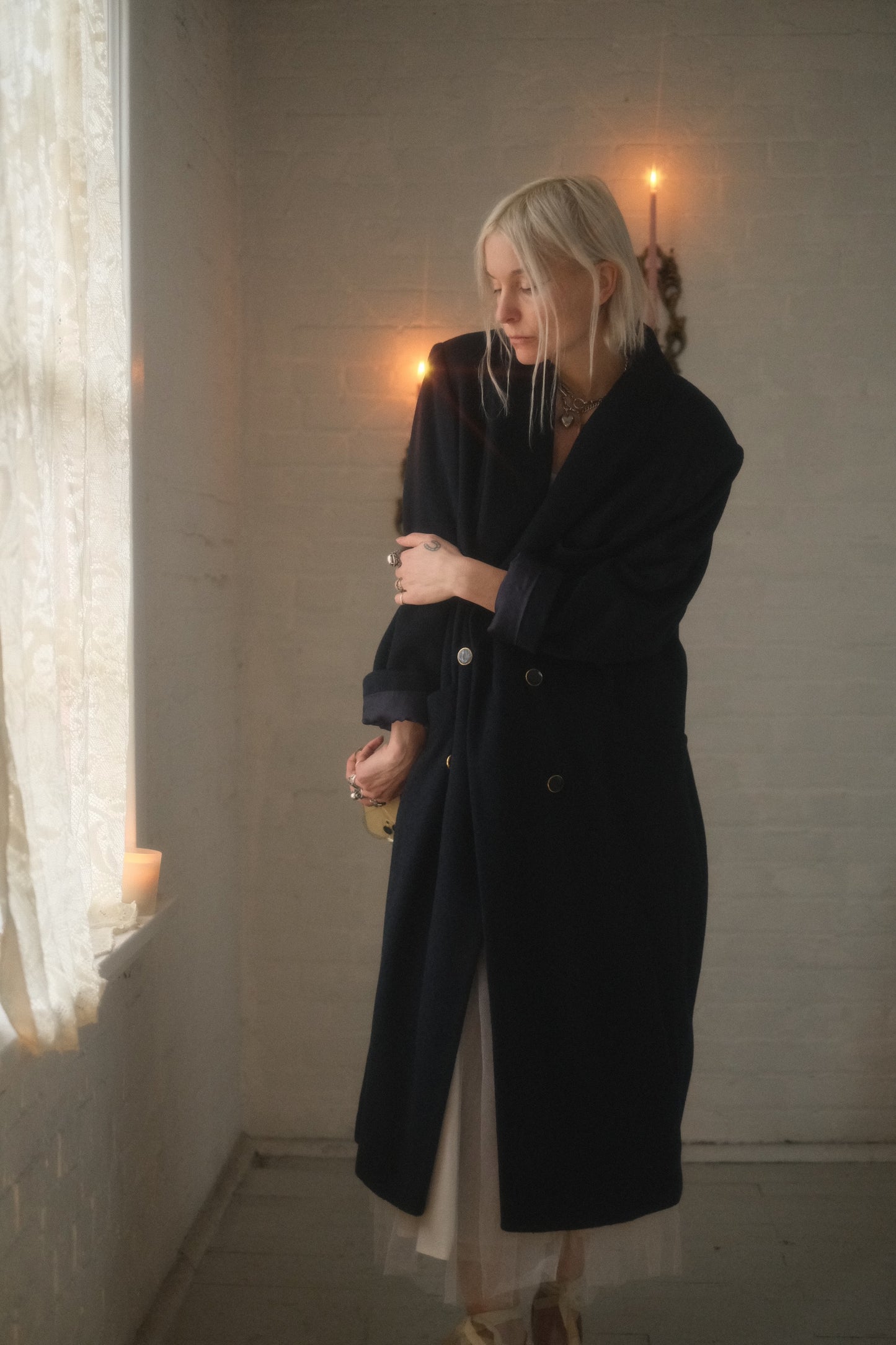 1990s Navy Overcoat