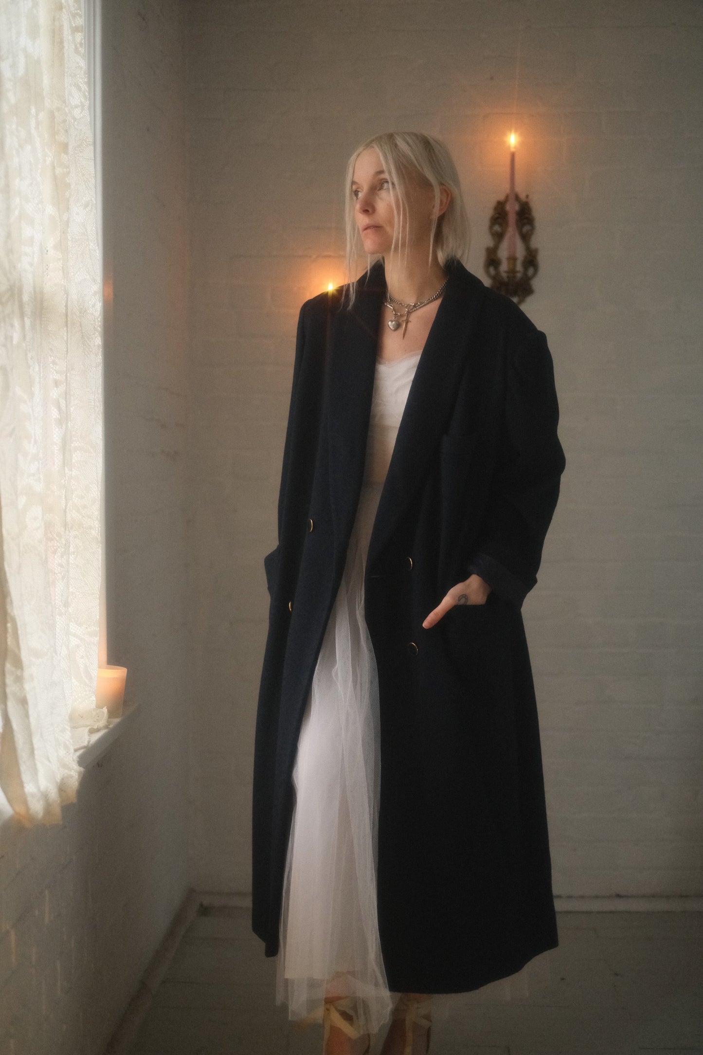 1990s Navy Overcoat