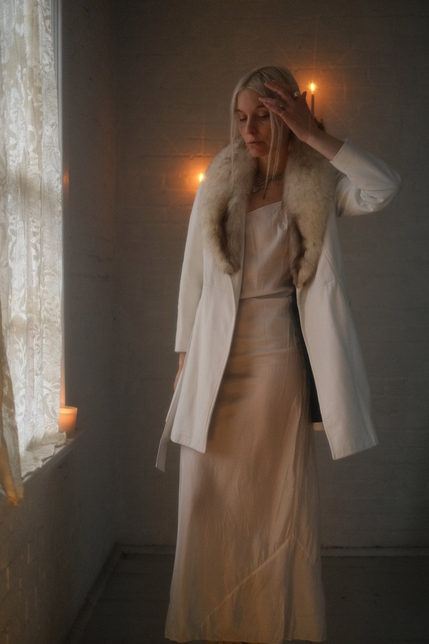 1970s Leather & Fox Jacket