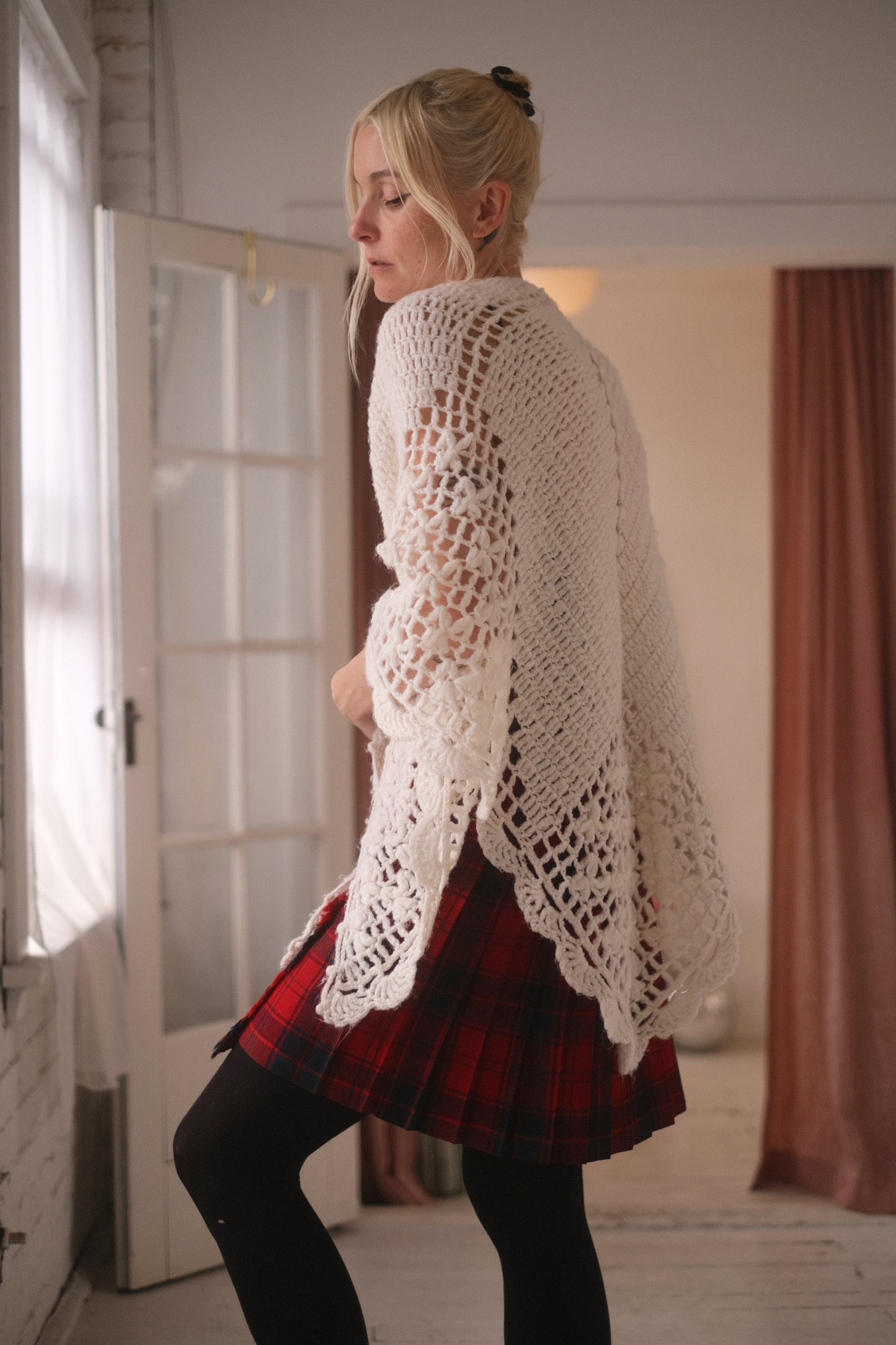 Knit Poncho Shawl