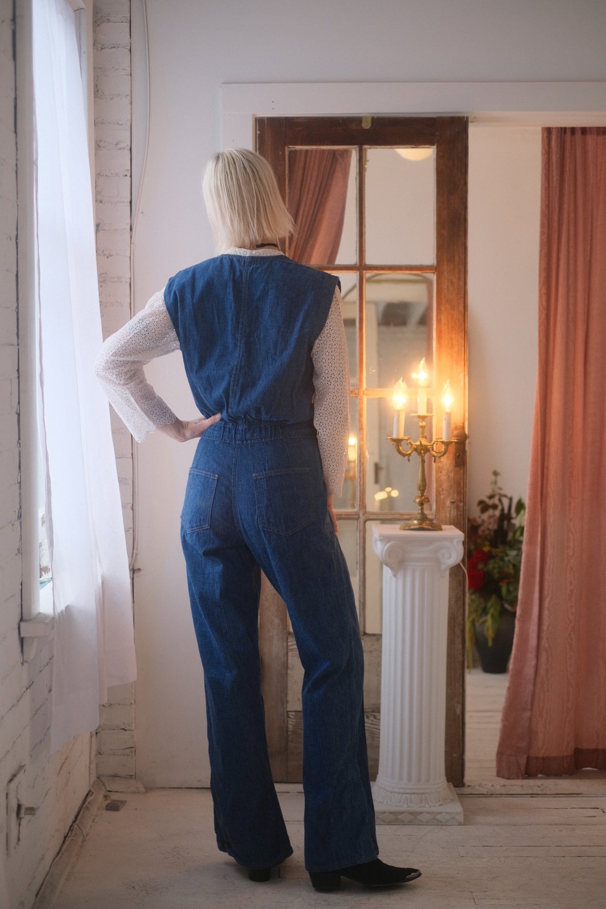 1980s Denim Jumpsuit