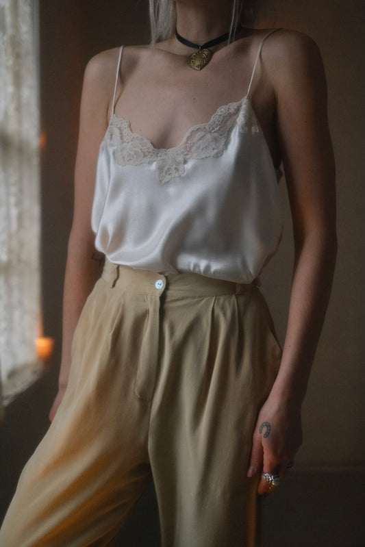 1980s Lace Satin Camisole