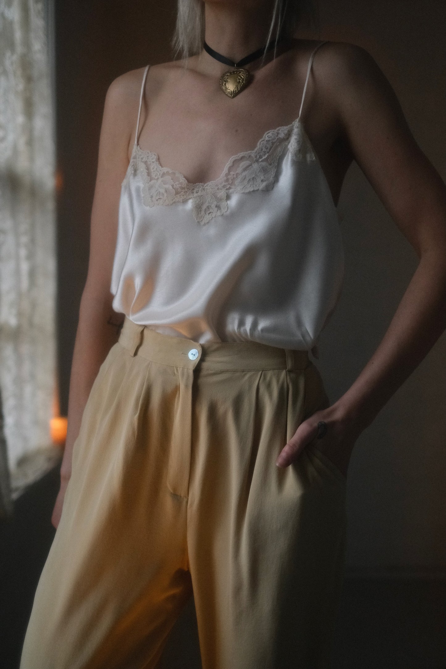 1990s Dulce Silk Trousers