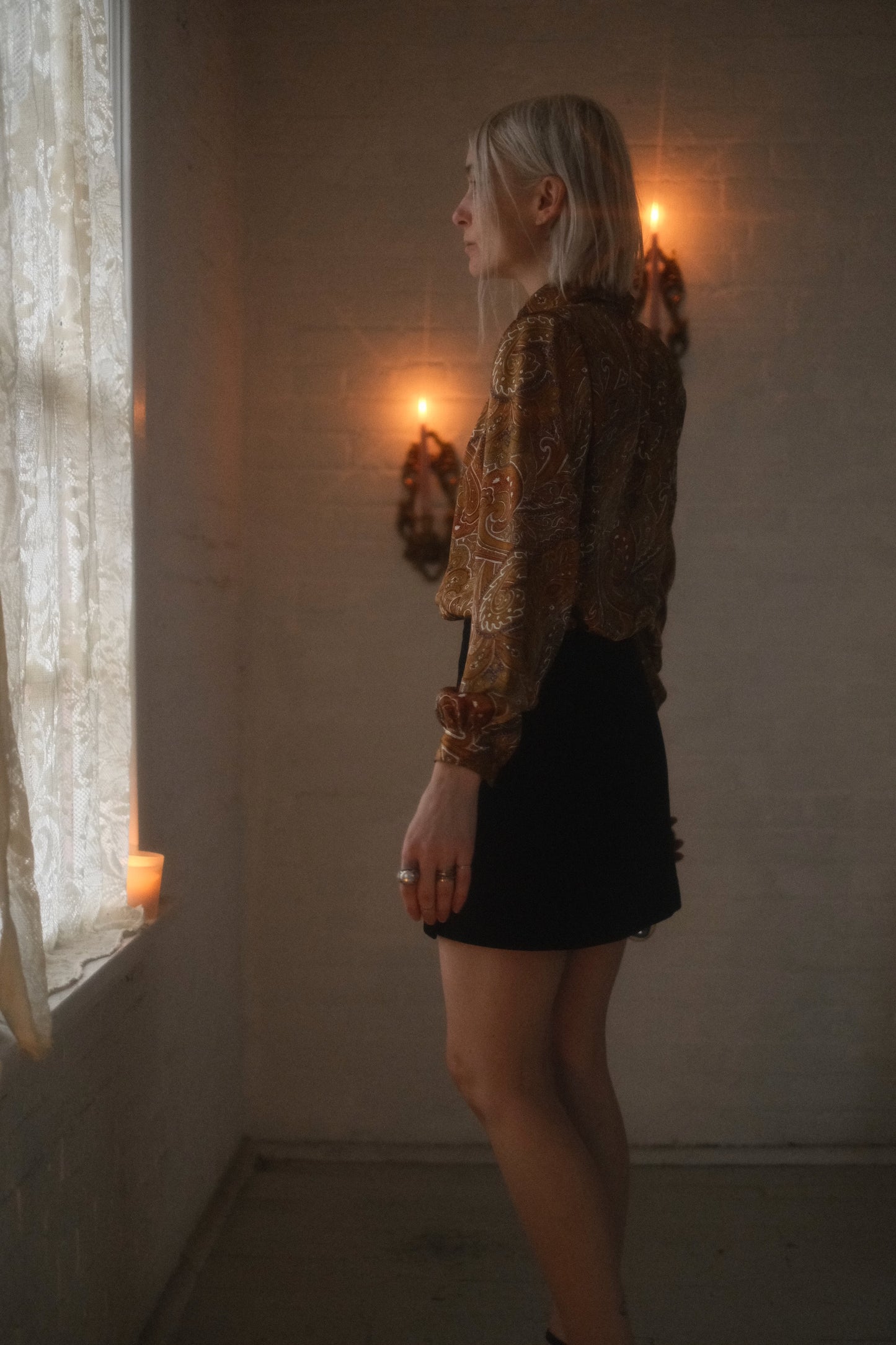 1980 Golden Paisley Blouse