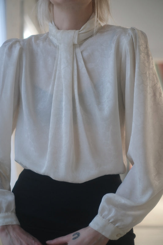 1980s Draped Blouse