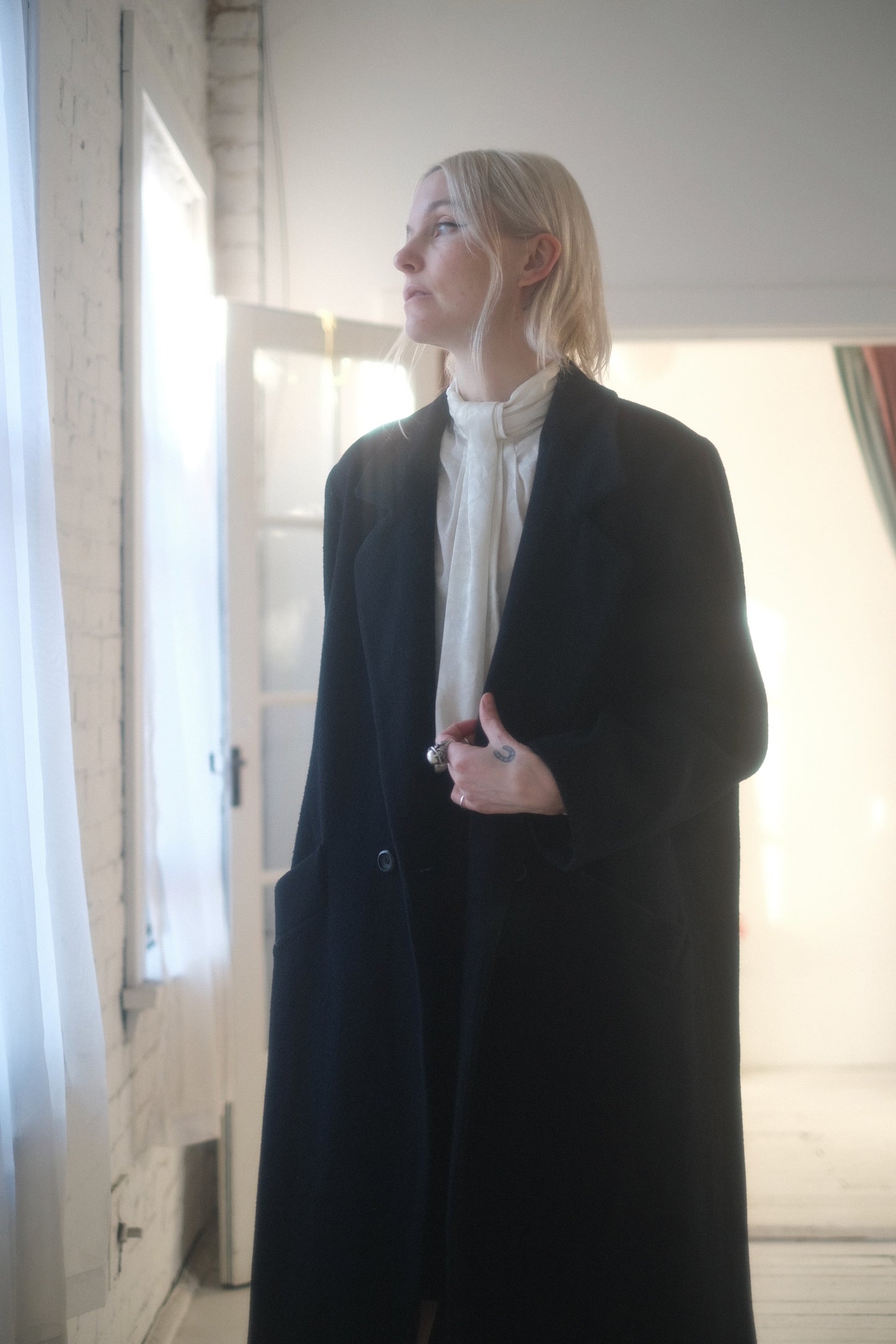 1990s Long Wool Overcoat