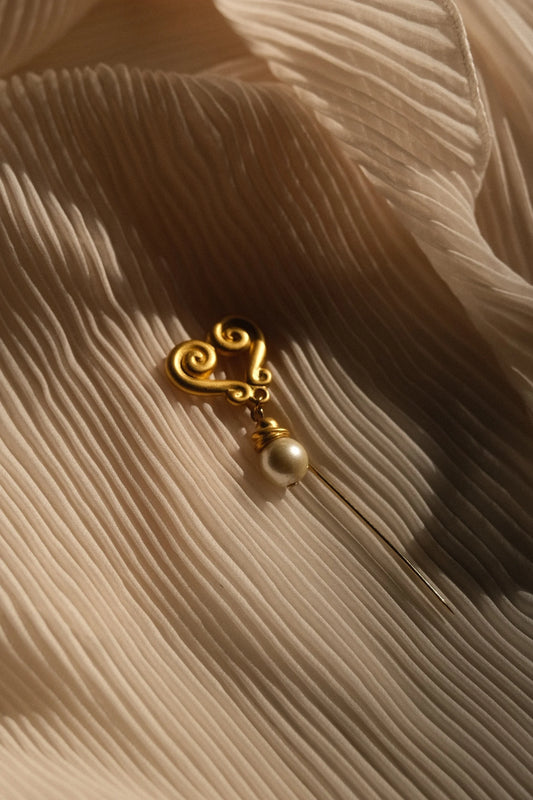 1990s Baroque Pearl Pin